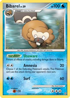 Bibarel Diamond Pearl TCG Card Database Pokemon