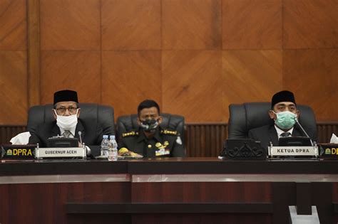 Plt Gubernur Aceh Sampaikan Rkua Ppas Tahun Dalam Rapat Paripurna