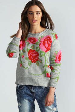 Lola Digital Rose Print Jumper Hippie Bohemian Hippie Chic Boho