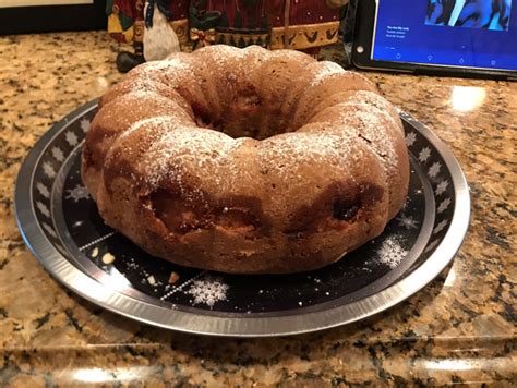 Cranberry Sour Cream Bundt Cake