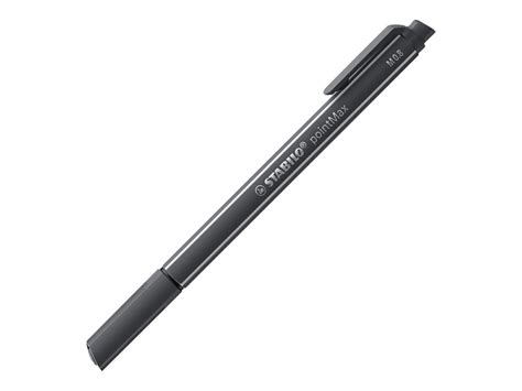 Stylo Feutre Stabilo Pointmax Pointe Moyenne Noir Gris Stylos