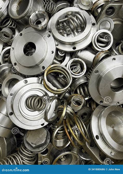Stainless Steel Scrap Components Rejects from a Factory Ready To Be