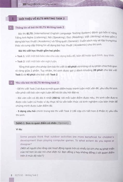 Ielts Go Writing Task 2 Dàn Ý Mẫu Cho Tất Cả Các Dạng Bài Pdf Dna