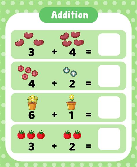 Pre K Math Worksheets Addition