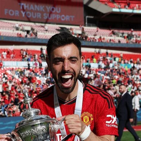 Bruno Fernandes On Instagram FA CUP WINNER In 2024