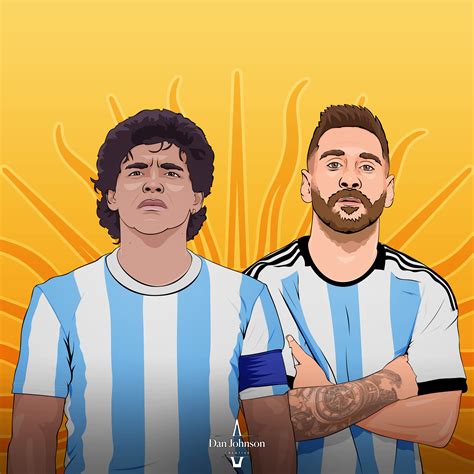 I drew Diego Maradona & Lionel Messi... Any feedback much appreciated
