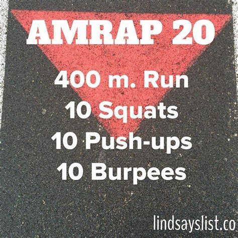 20 Min Amrap No Equipment Needed Lindsayslist Fitfluential Crossfit