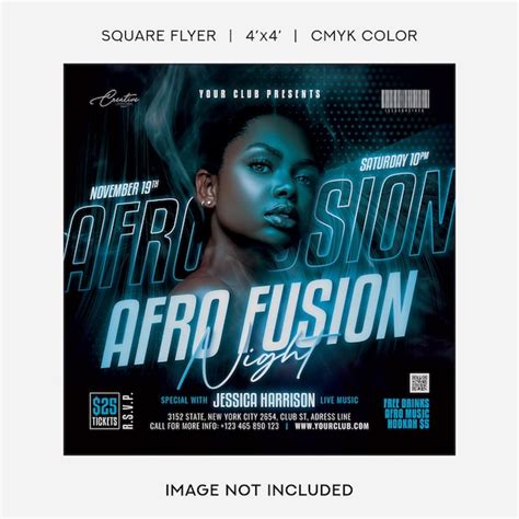 Premium Psd Afro Fusion Party Flyer