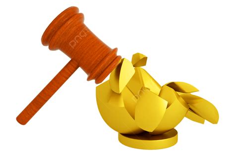 Broken Egg Png Picture Red Gavel And Broken Golden Egg Red Gavel