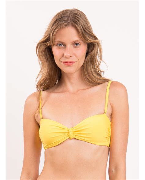 Bikini Tops Top Amarelo Bandeau Crispy Marke Rio De Sol