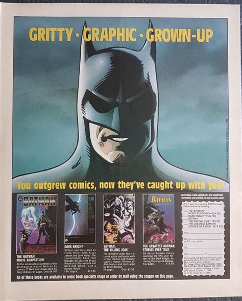 Daily Batman Anthology on Twitter: "Print Ad for Various Batman Comics