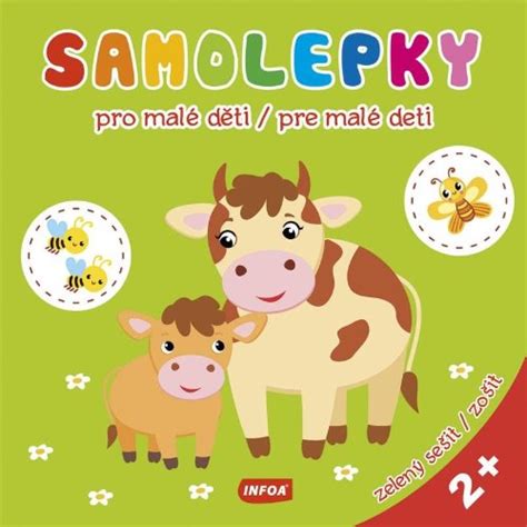 Samolepky pro malé děti Samolepky pre malé deti zelený sešit