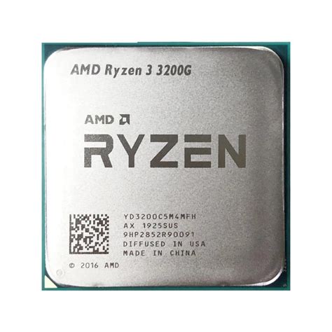 AMD Ryzen 3 3200G (4 cores, 4 Threads, 6MB Cache Up To 4.0 GHz) Desktop ...