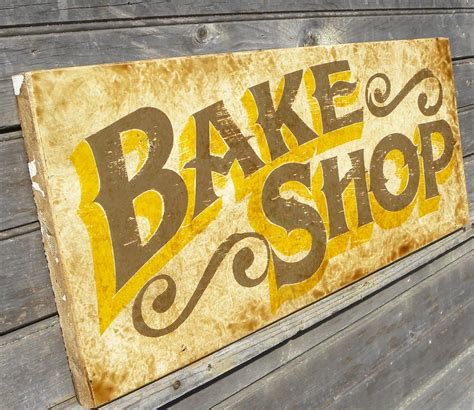 Bake Shop sign wooden original kitchen decor