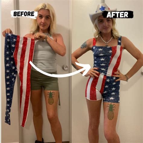 Before And After Photos Show How Artist Transformed Thrifted Clothes