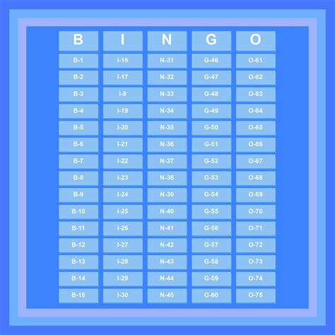 Printable Bingo Call Sheet - Printable Word Searches