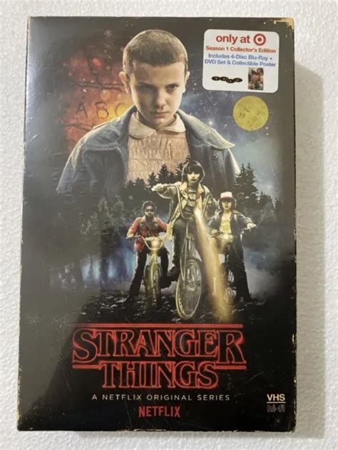 STRANGER THINGS SEASON 1 Blu Ray DVD Collector S Set With Poster VHS