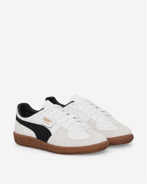 PUMA Palermo Leather Sneakers Vapor Gray Gum In White For Men Lyst UK