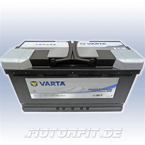 Varta Professional DC AGM LA95 12V 95 Ah Batterie Kompakte Masse