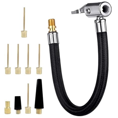 Tyre Pump Hoseinflator Connector Push On Car Air Tire Chuck Inflator Pump Extension Hose