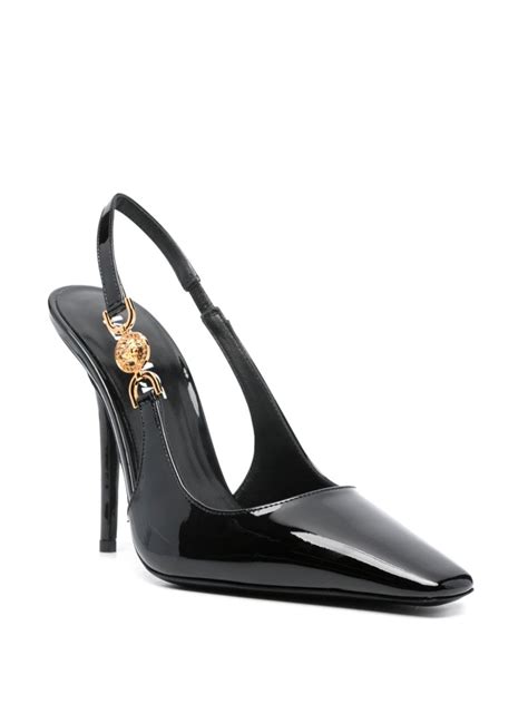 Versace Medusa Slingback Pumps Black Farfetch