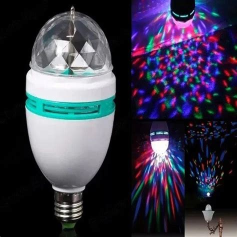 Lampada Led Globo Colorida Rotativa Festa Boate Shopee Brasil