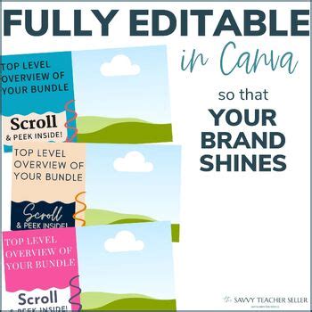 Bundle Product Preview Canva Template For Tpt Sellers Splash Of Neon