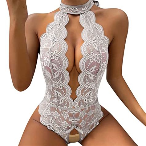 CCOOfhhc Dessous Damen Sexy Reizwäsche Offener Schritt Große Größen Dessous für Sex Spitzen V