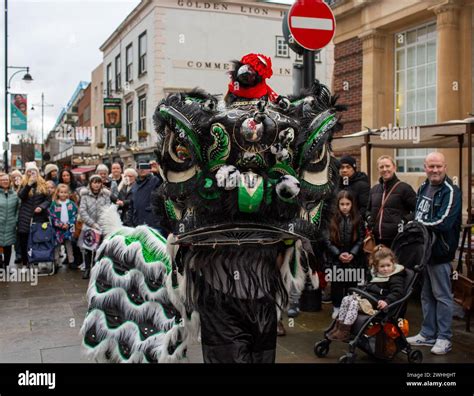 Romford Gro Britannien Februar Romford Feiert Das Chinesische