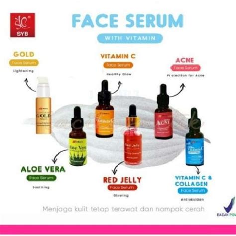 Jual Syb Face Serum Gold Acne Aloevera Vit C Collagen G Bpom Ser Di