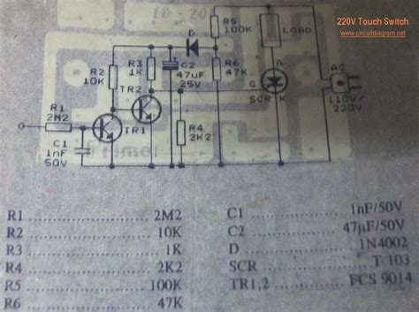 Universal Touch Switch Wiring Diagram Circuit Diagram