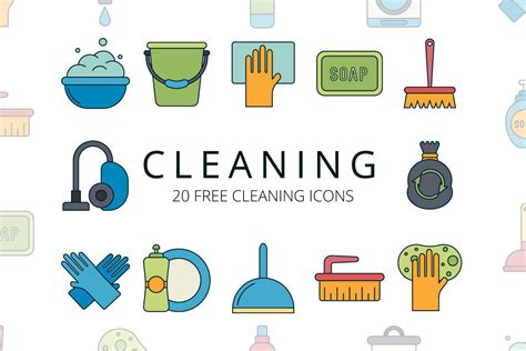 Cleaning Vector Free Icon Set Graphicsurf