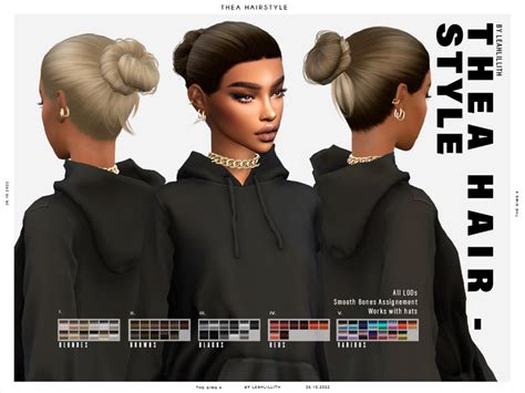 Leahlillith Thea Hairstyle The Sims 4 Catalog