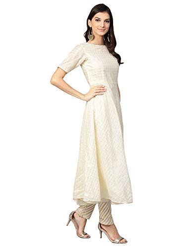 Buy Anni Designer Women S Grey Color Chanderi Silk Lace Work Pant Style