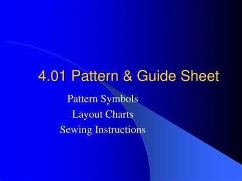 pattern guide sheet powerpoint