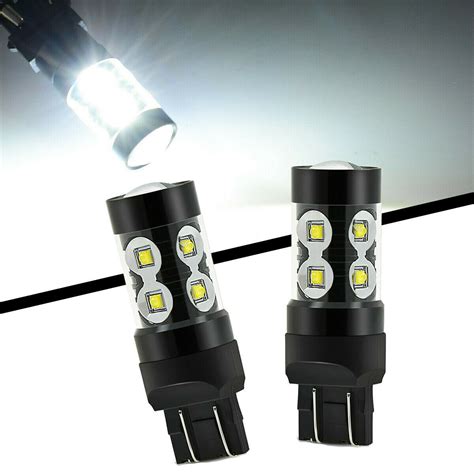 2x 3156 3157 6000K White LED Backup Tail Reverse Light Bulbs For Ford F