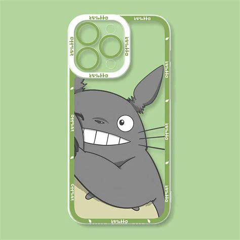 Carcasa De Totoro De Dibujos Animados Para Iphone 11 12 13 Pro