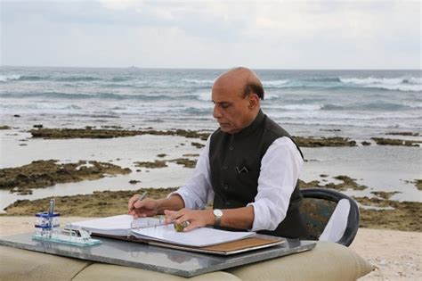 Raksha Mantri Shri Rajnath Singh Visits Indira Point Countrys