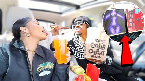 Day In Our Life Trying The Cardi B Offset Meal Canvas Painting For