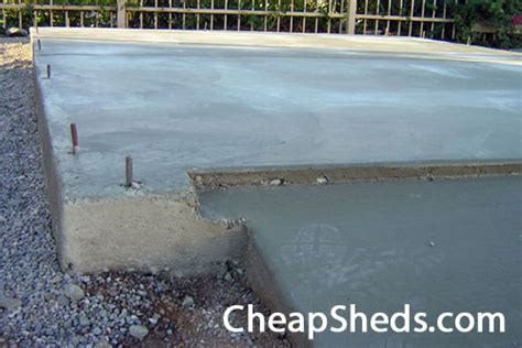 Wood Storage Shed Kit Topic Build A Shed Concrete Foundation
