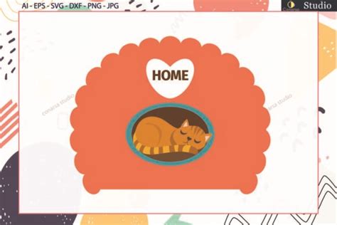 Cat Sleep At Home Svg Graphic By Conarsa Studio · Creative Fabrica