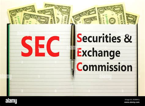 Sec Securities And Exchange Commission Symbol Concept Words Sec