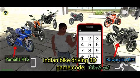 Indian Bike Driving 3D All New Bike Cheat Codes 2022 Yamaha R15 And