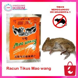 Jual 100 Ampuh Mao Wang Racun Pembasmi Hama Tikus Racun Tikus Mati