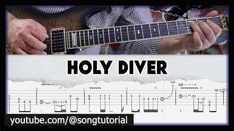 Dio Holy Diver Tab Guitar Cover Lesson Youtube