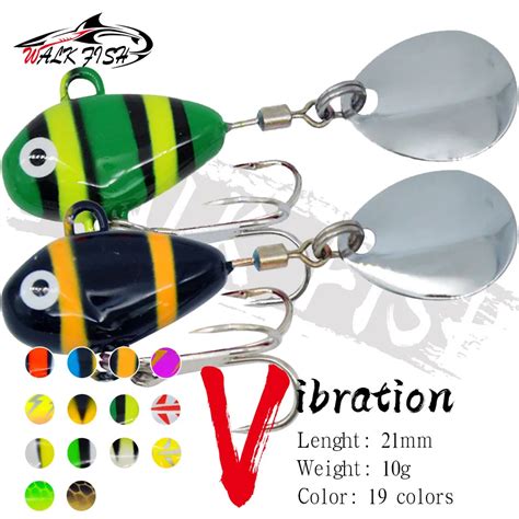 WALK FISH señuelo de pesca Artificial 1 piezas VIB con cuchara 10g