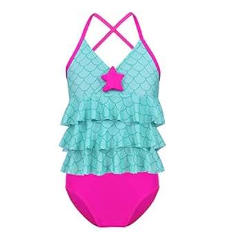 Dpois Dpois M Dchen Bikini Set Meerjungfrau Kost M Tankini Set Tops