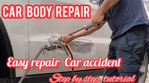 Paano Erepair Ang Car Body Damage Small Dent Car Body Repair