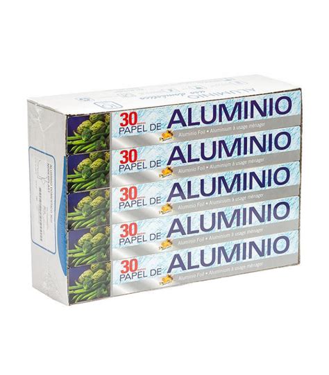 Rollo Aluminio 30 Mts UV Caja 10 Rollos Palet 120 Cajas