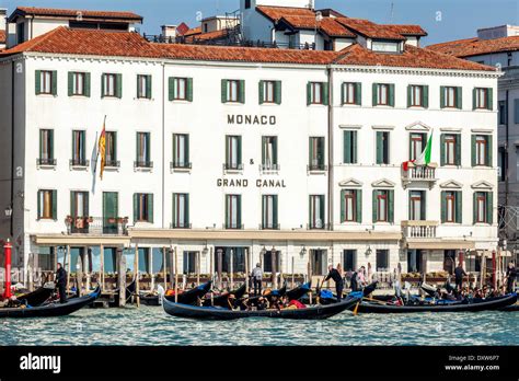 The Monaco Grand Canal Hotel, The Grand Canal, Venice, Italy Stock ...